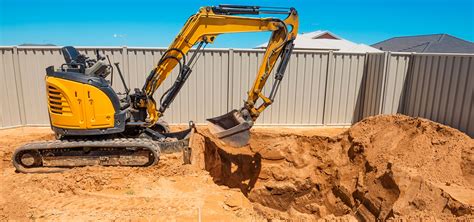 mini bobcat swimming pool excavation|mini excavator pool size.